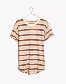 Whisper Cotton Tee in Daniels Stripe by Madewell at Madewell