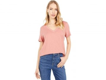 Whisper Cotton V-Neck Tee at Zappos