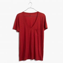 Whisper Cotton Vneck Tee at Madewell