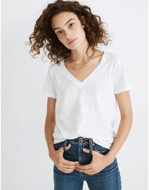 Whisper v-neck tee at Madewell