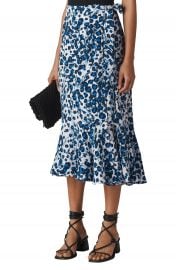 Whistles Brushed Leopard Print Wrap Midi Skirt   Nordstrom at Nordstrom