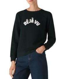 Whistles Deacutejagrave Vu Embellished Sweatshirt Bloomingdales at Bloomingdales