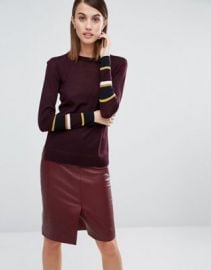 Whistles Hayden Stripe Cuff Sweater at asos com at Asos