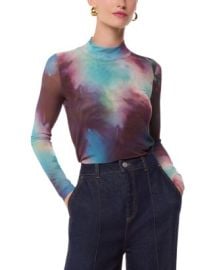 Whistles Mock Neck Mesh Top Bloomingdale39s at Bloomingdales