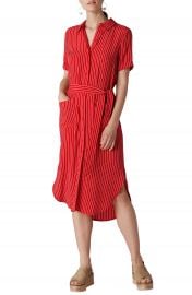 Whistles Montana Stripe Shirtdress at Nordstrom