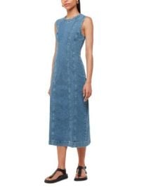 Whistles Sleeveless Denim Midi Dress Bloomingdales at Bloomingdales