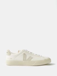 White Campo V-logo leather trainers Veja FASHION US at Matches