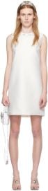 White Crystal Minidress at ssense