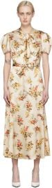 White Elmer Ottoline Dress by Erdem on Sale at ssense