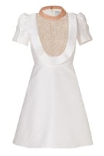 White Embroidered dress by Valentino at Stylebop