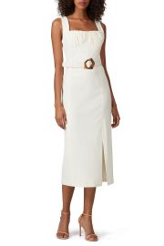 White Gathered Sheath by Nicholas for 65 - 80 at Rent the Runway