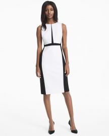 White House Black Market Colorblock Sheath Dress at White House Black Market