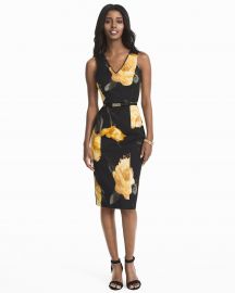 White House Black Market Floral Sheath Dress at White House Black Market