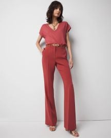 White House Black Market High Rise Flare Trouser in Sienna at White House Black Market