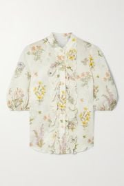 White Jeannie ruffled floral-print cotton-voile blouse ZIMMERMANN NET-A-PORTER at Net a Porter