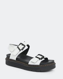 White Leather Chunky Buckle Sandal at Dunnes Stores