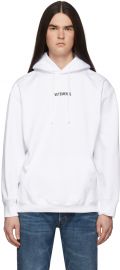 White Logo Hoodie by Vetements at Ssense