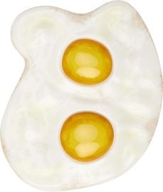 White Maxi Eggs Brooch at ssense