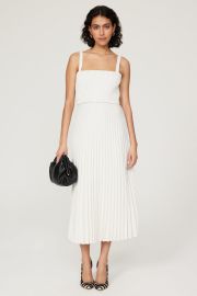 White Pleated Dress by Proenza Schouler for 90 Rent the Runway at Rent the Runway