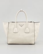 White Prada Tote at Neiman Marcus