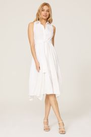 White Sleeveless Shirt Dress by Marissa Webb Collective for 60 at Rent the Runway