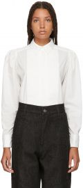 White Topstitched Shirt by Marc Jacobs at SSense