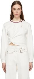 White Twisted Sweatshirt by Phillip Lim 3.1 at SSense