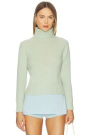 White Warren Cashmere Featherweight Turtleneck Sweater In Mint Green at Revolve