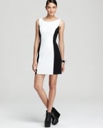 White and black dress from Bloomingdales at Bloomingdales