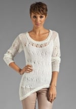 White asymmetric sweater at Revolve at Revolve