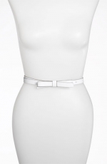 White bow belt by Kate Spade at Nordstrom