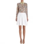 White cotton skirt by Carven at Barneys