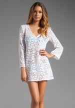 White crochet cover up dress at Revolve