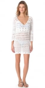 White crochet tunic at Shopbop