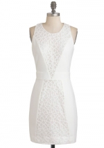 White lace dress from Modcloth at Modcloth