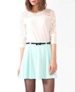 White lace yoke top at Forever 21 at Forever 21