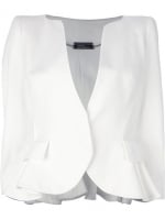 White peplum blazer by Alexander McQueen at Farfetch