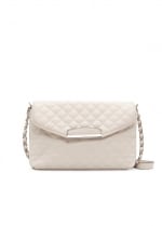 White quilted shoulder bag by Mango at Mango