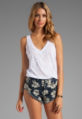 White tank by Monrow at Revolve