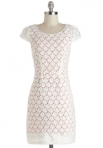 White textured dress like Emilys at Modcloth