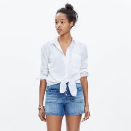 White tie front shirt at Madewell