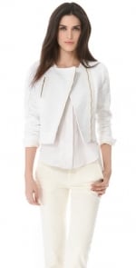 White tweed jacket by J Brand at Shopbop