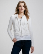 White tweed jacket by Rebecca Taylor at Neiman Marcus