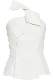 Whitefield One-Shoulder Crinkled Top by Roland Mouret at The Outnet