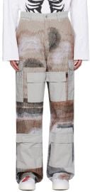 Who Decides War Gray Darning Cargo Pants at ssense