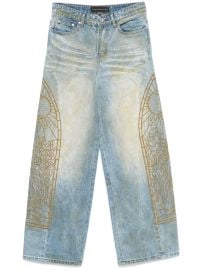 Who Decides War Oil Jeans Blue at Farfetch