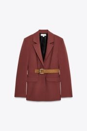 Wide Belted Blazer at Zara