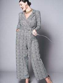 Wide Leg Jumpsuit with Lapel  Women39s Plus Size Dresses at ELOQUII