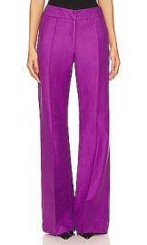 Wide Leg Pintuck Trouser En Violet at Revolve