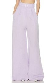 Wide Leg Pleated Pant at Revolve